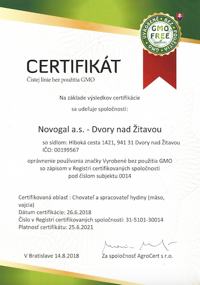 GMO free hydina